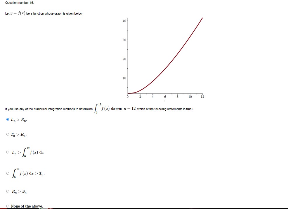 whose graph is given below 40- 30 20 10- 8 10 12