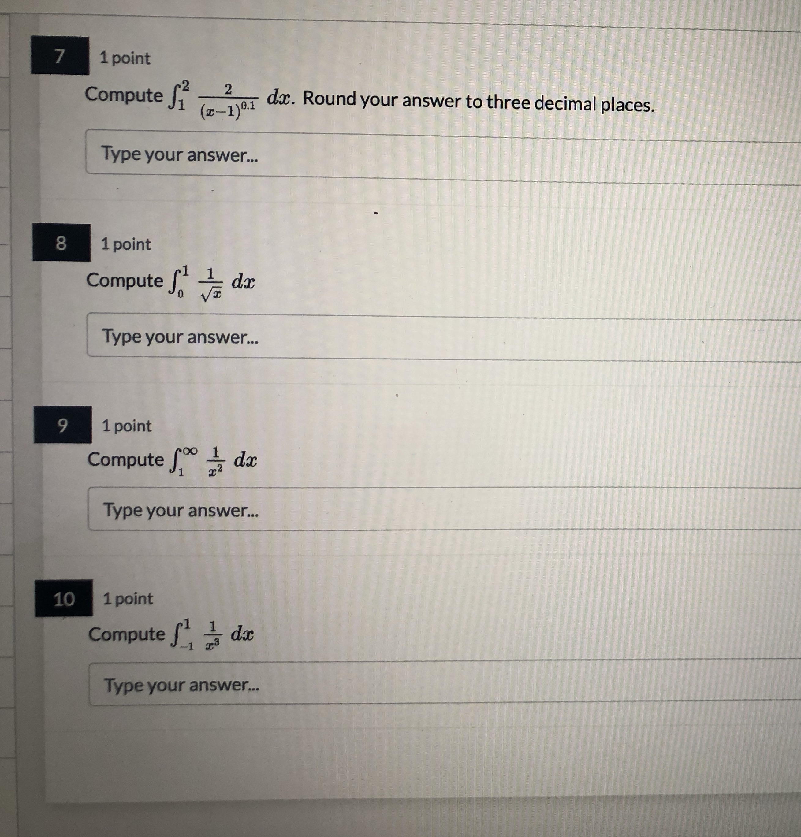  Can I have some help here please 7 1 point Compute