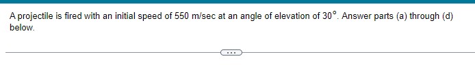 speed, find the two firing angles that make the range 8 m.