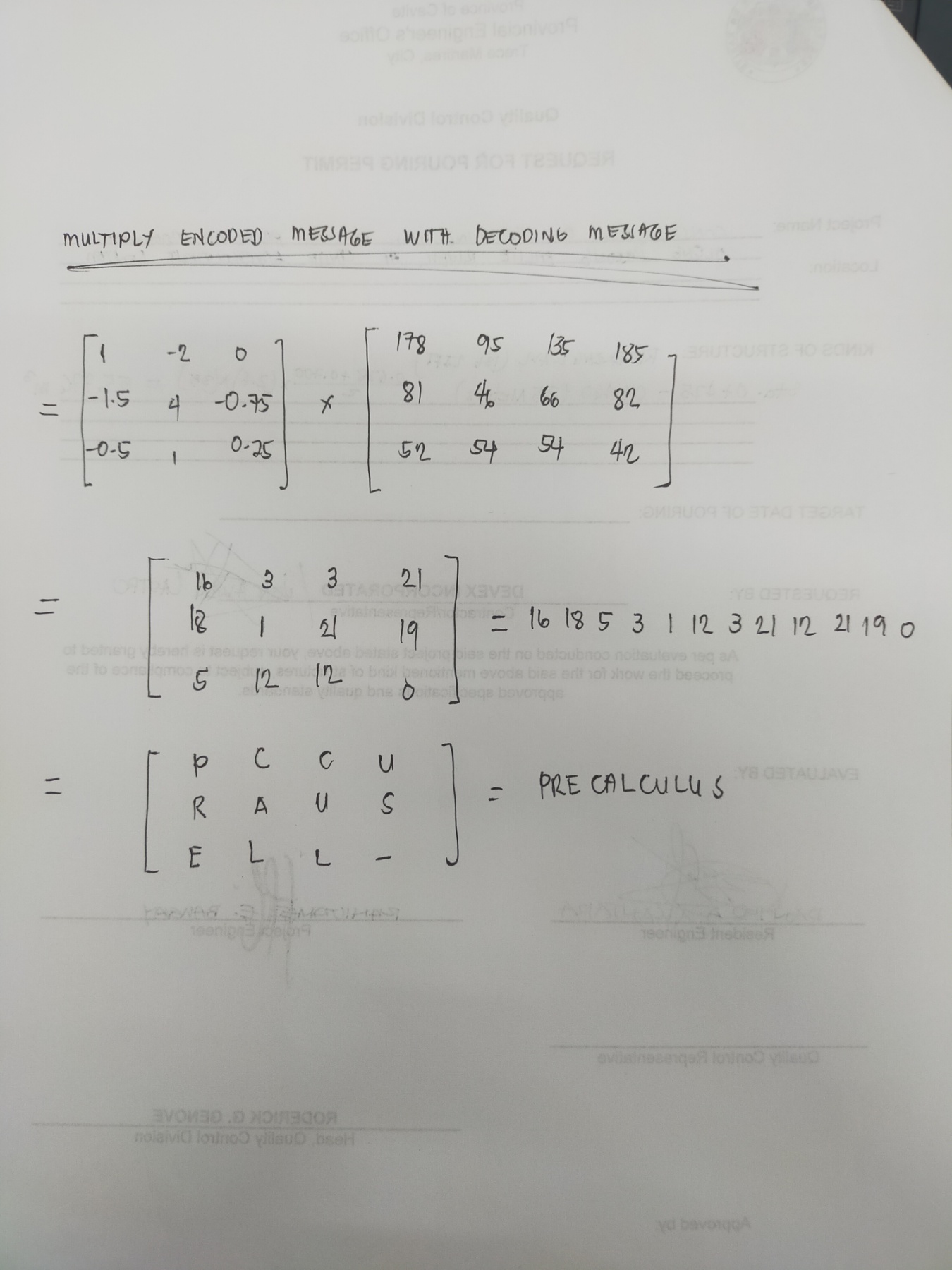 28 29 Step 1: Choose an Encoding Matrix Your choice! It can