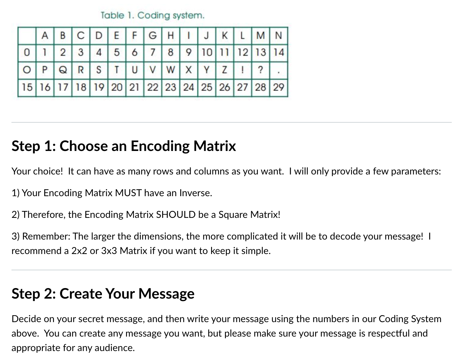 have as many rows and columns as you want. I will only