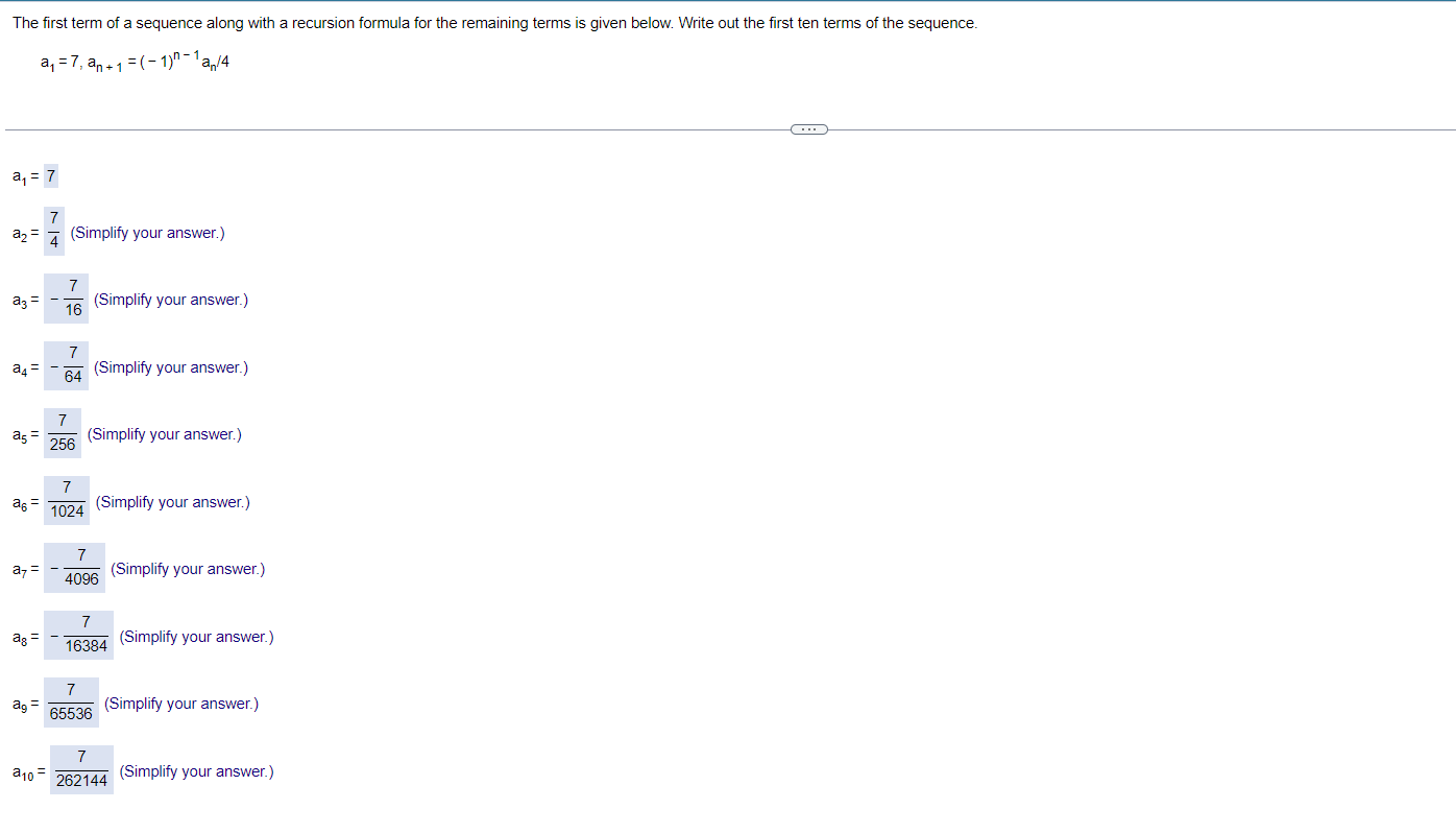 series diverges because lim #0 or fails to exist. n-+co OB. The