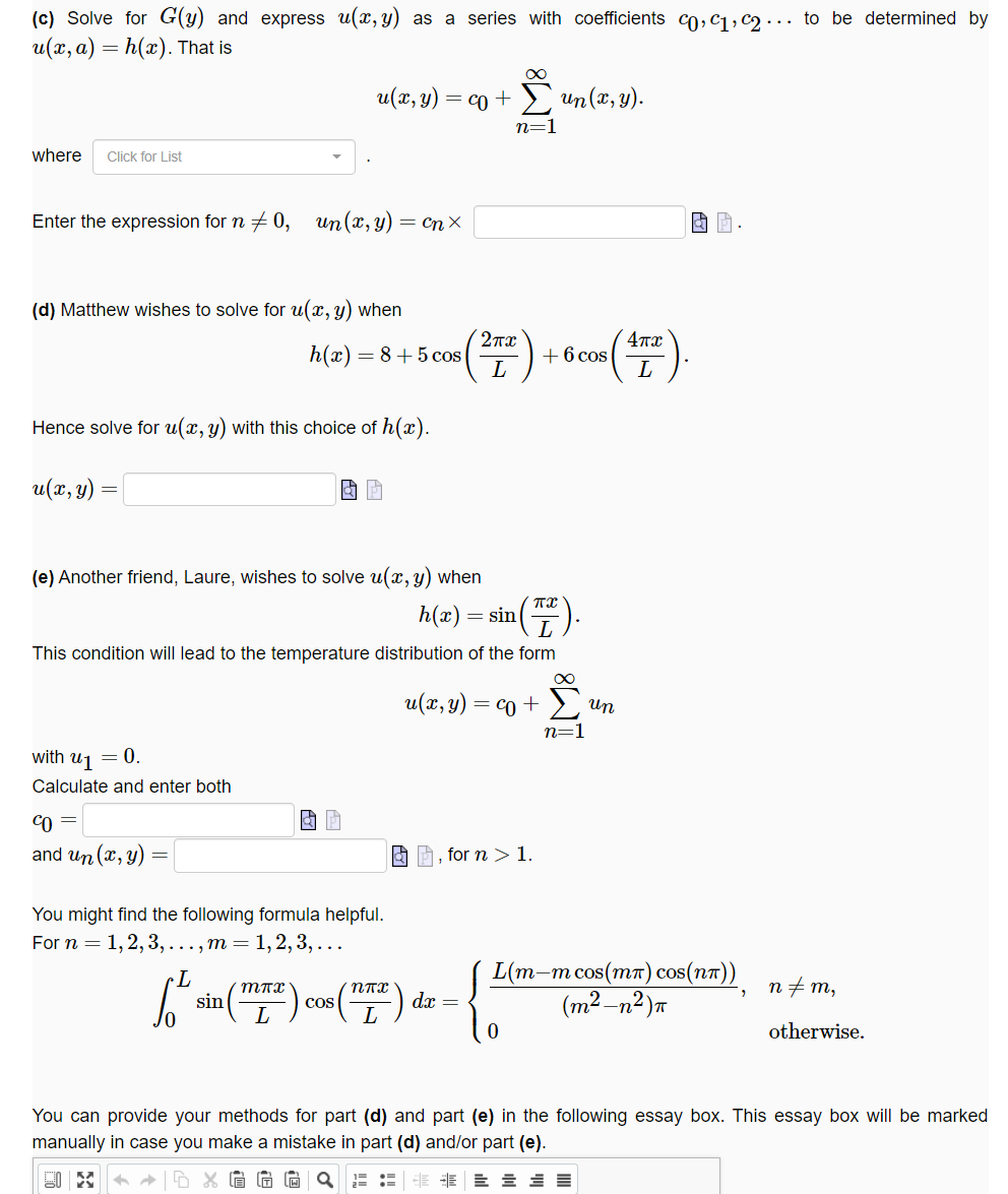occupying the region 0 1. You might nd the following formula helpful.