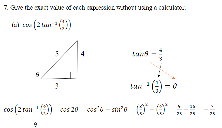 (3)2 = i E 3 9 (c) sin sin 1= + tan-1(3)