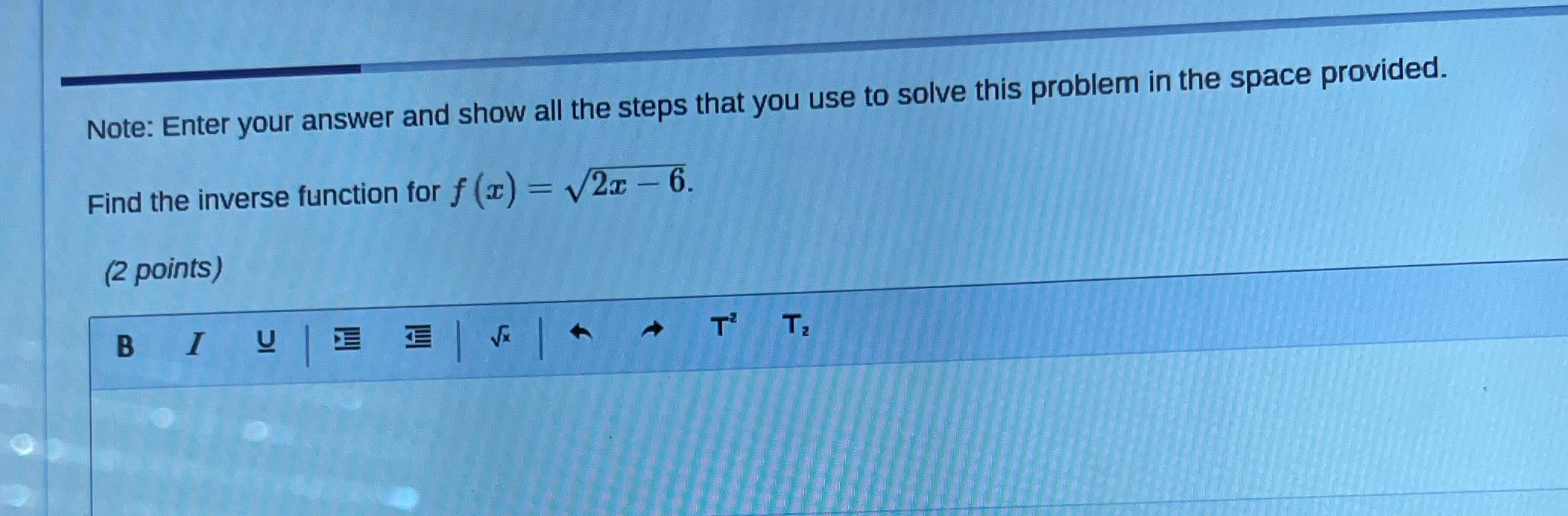 Enter your answer and show all the steps that you use to