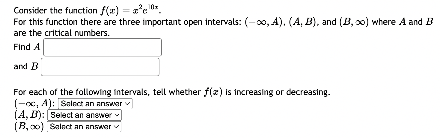 = Find the interval on which the function is positive: x =