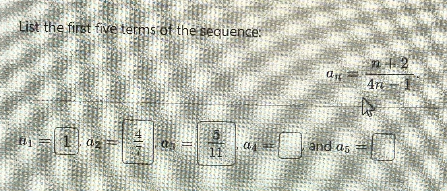 the sequence: n + 2 An - 1 01 = 1 0z
