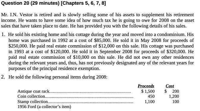 Vestor is retired and is slowa selling some of his assets to