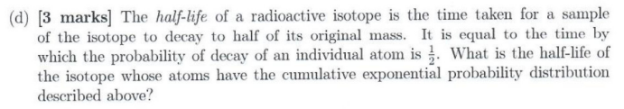 domain is restricted to t > 0. (a) [2 marks] Find the