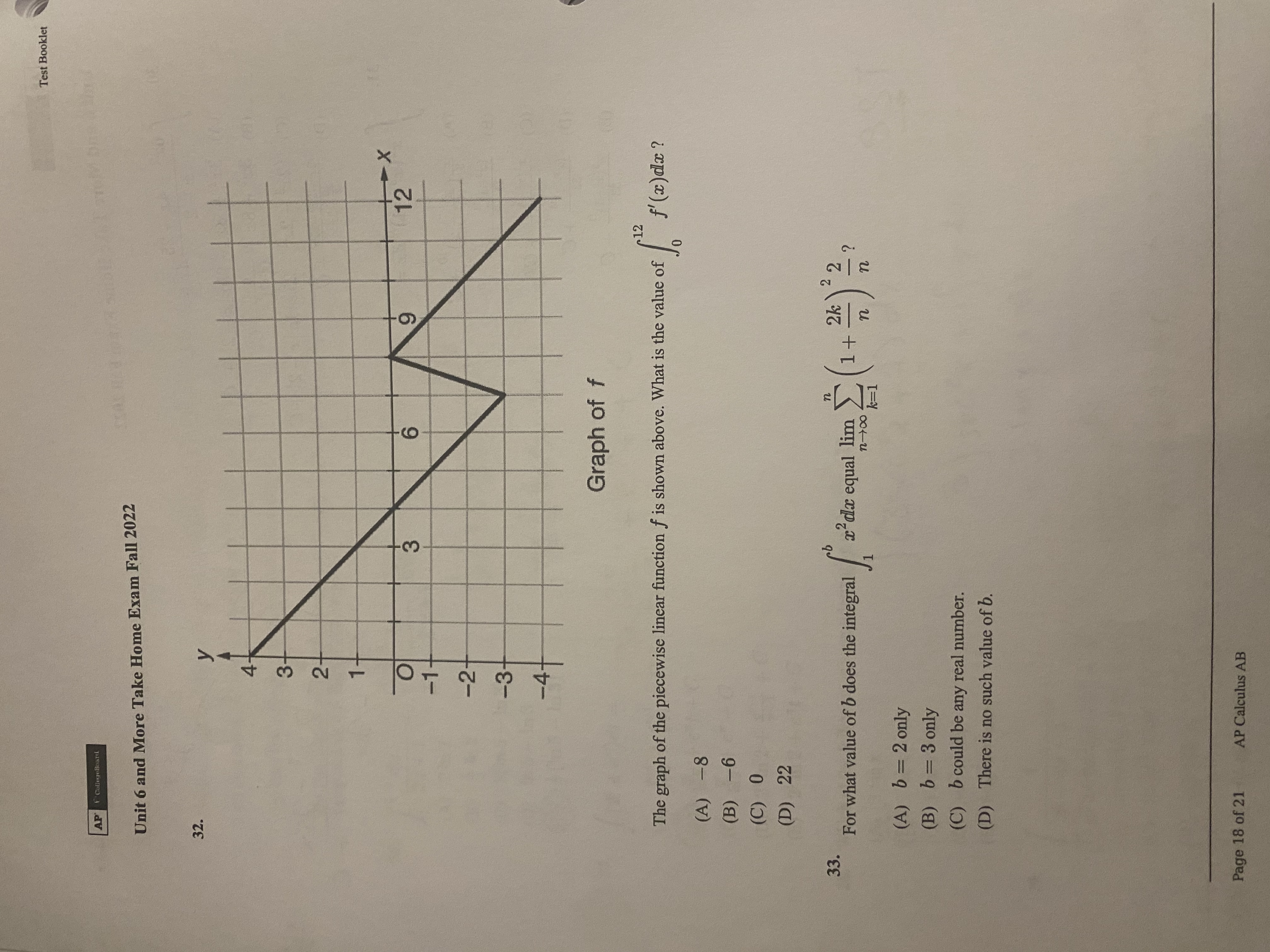 40 (C) 60 (D) 80 (E) 120 21. If g(ac) = a2