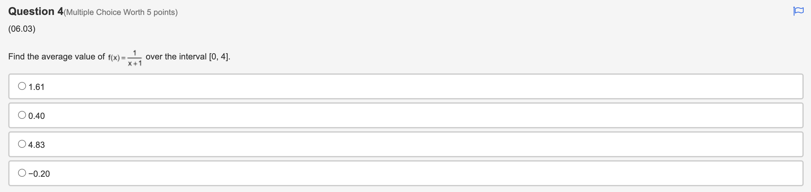 of fox). L over the interval [0, 4]. x1 O 0.40 O