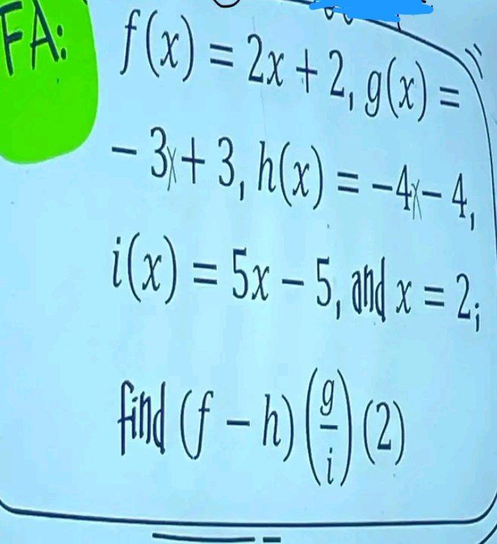 3 ) x d(x) = x2 + 2x-8 5. ( ate )