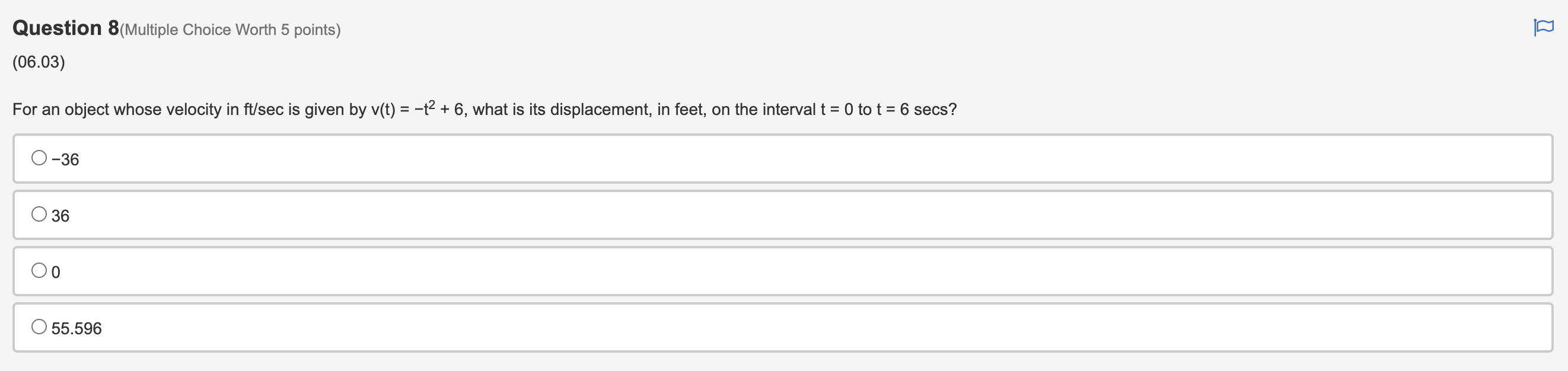 the volume of the generated solid? 0 1.219 O 3830 01186 O