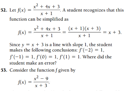 4x + 3 . A student recognizes that this x+1 function can