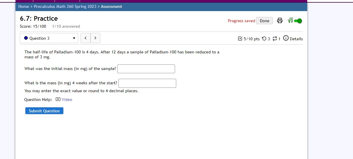15f100 IMO answered . Question 1 V 8 OH!) pts '0 3