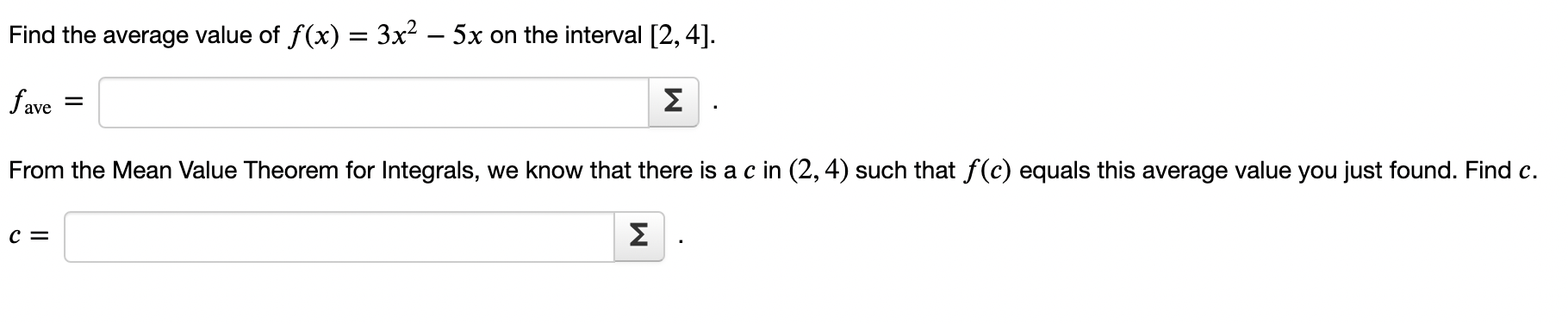 6 and x = 7. By 'total area' we mean the sum