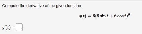 function 9(3) = 245' tan{t?} where 1r