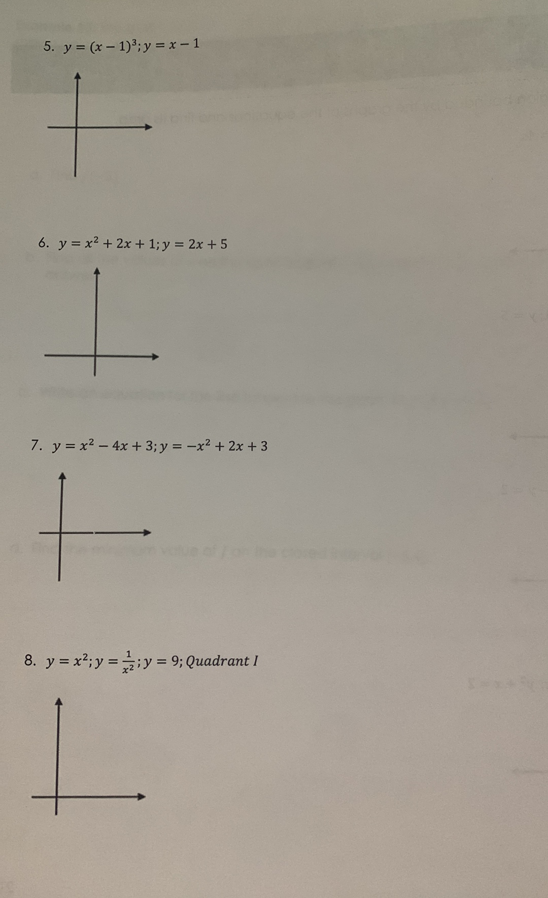 bounded by the graphs of the equations and find its area. 1.