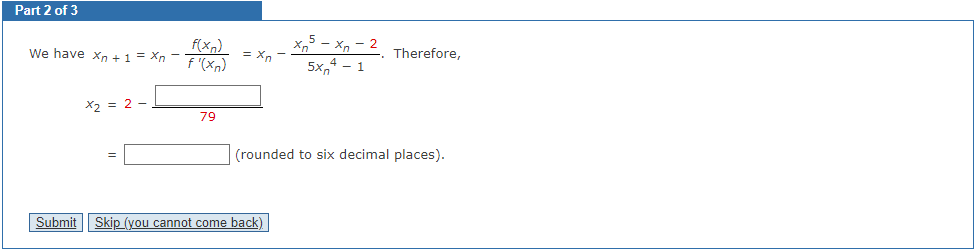 + x + 6 = 0. (Round your answer to four decimal