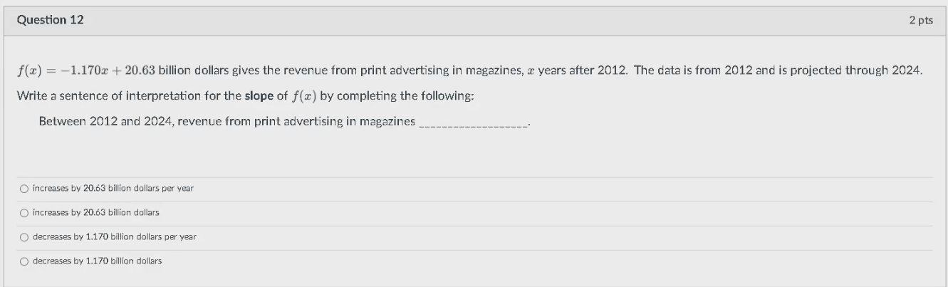 and found to be . entirely concave down . with no indication