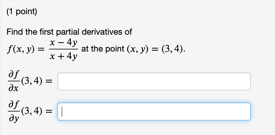 = xye-9> fx (x, y) = fy (x, y) = fxy (x,