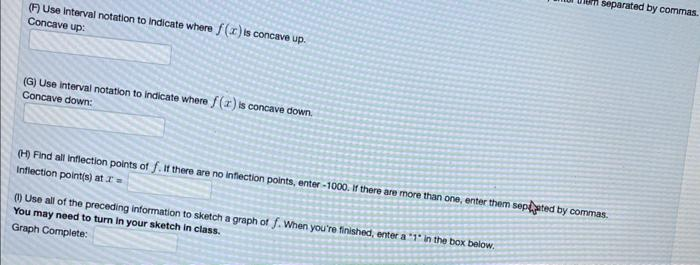 critical values of f. If there are no critical values, enter -1000.