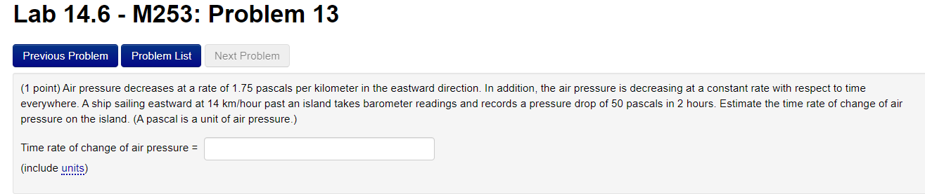 and north is in the direction of increastng y. The temperature is