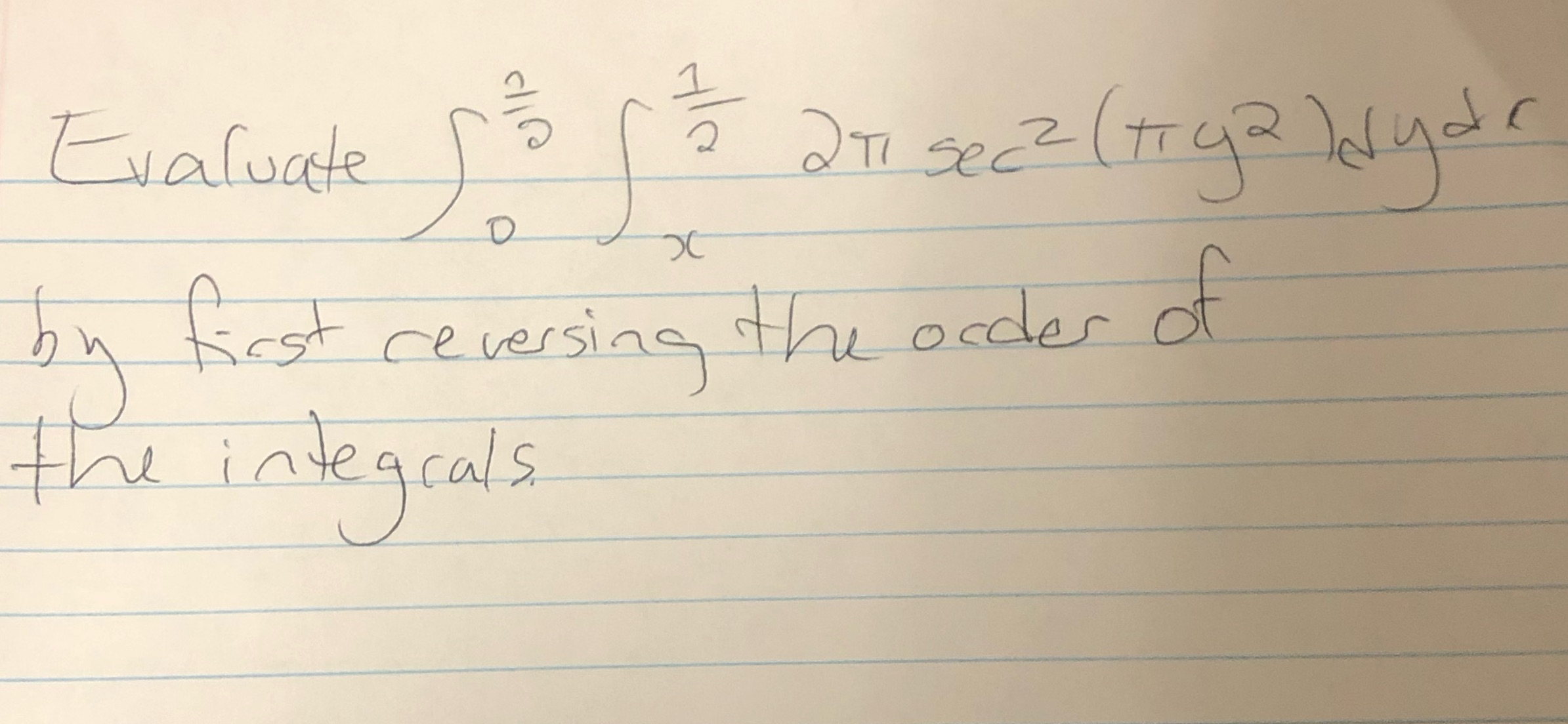 Help solve with steps, thank you. 1 Evaluate 2 271 sec2