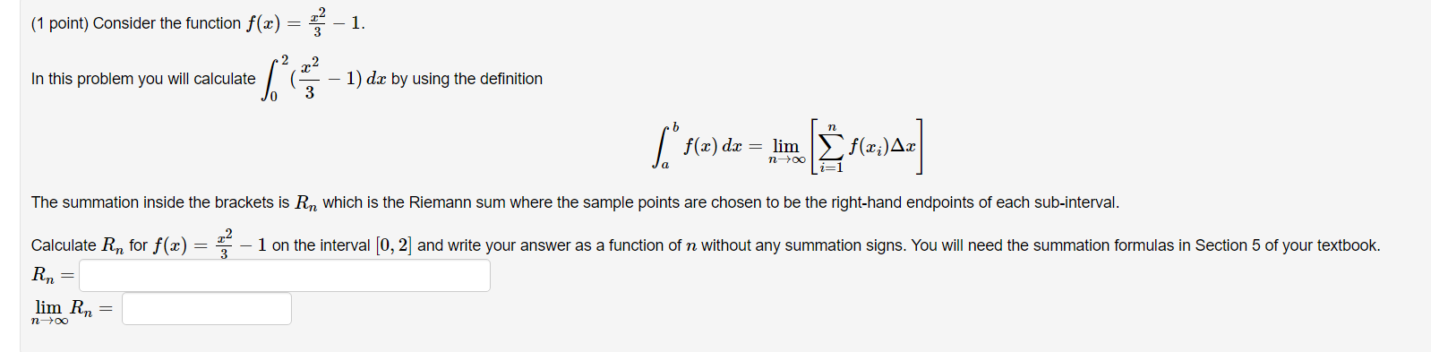 problem you will calculate - 1) da by using the definition [