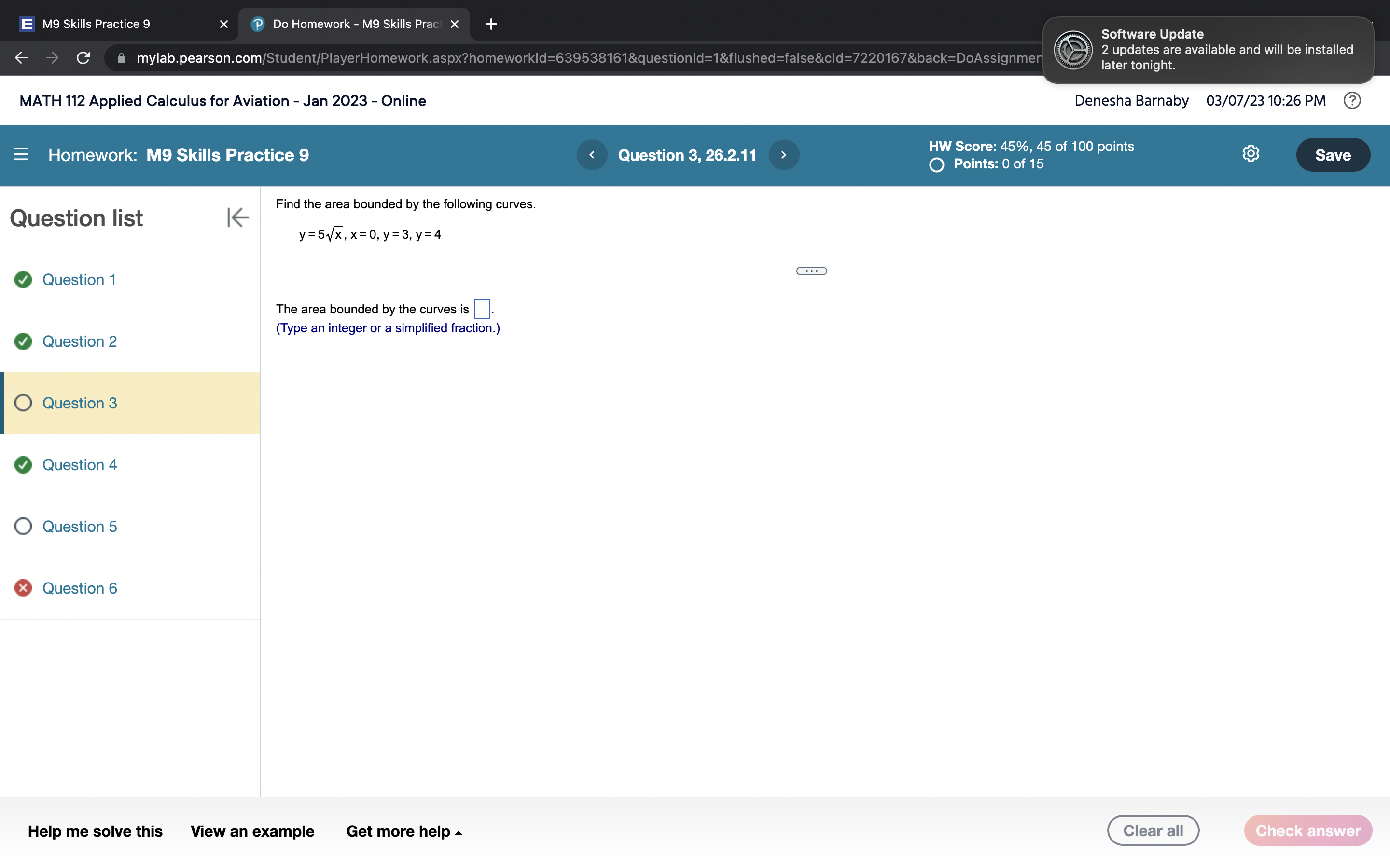 Pra X + Software Update 2 updates are available and will be