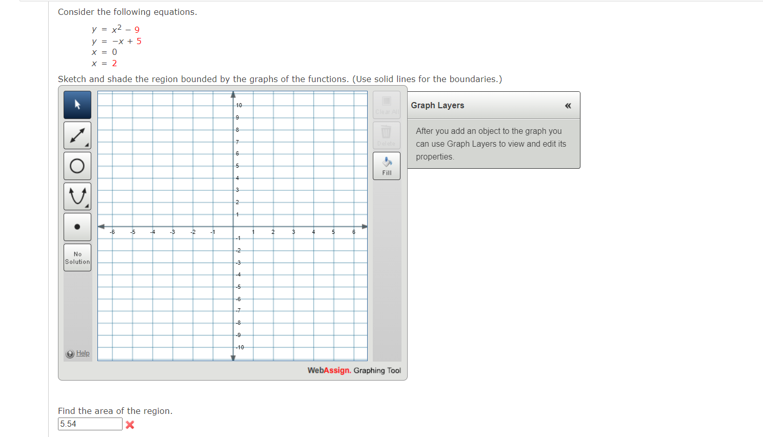 _l3 Yi3X S 21% Evaluate the definite integral that represents the area