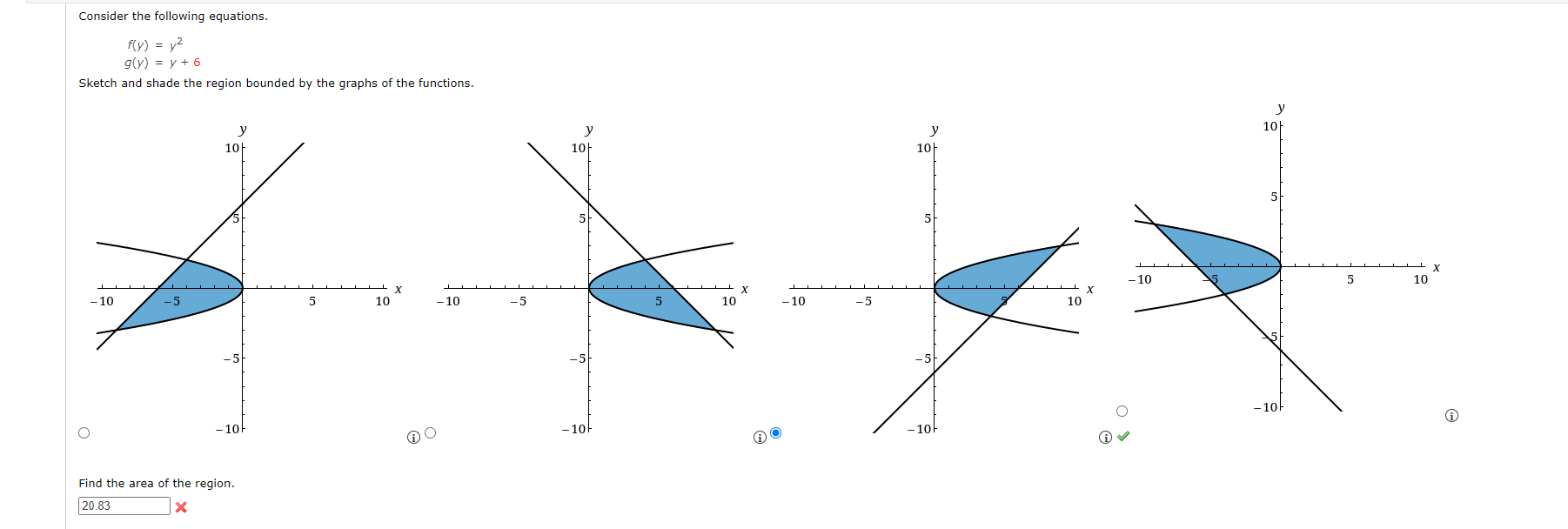 about the x-axis. y = _ 1 s x5 2 6 2