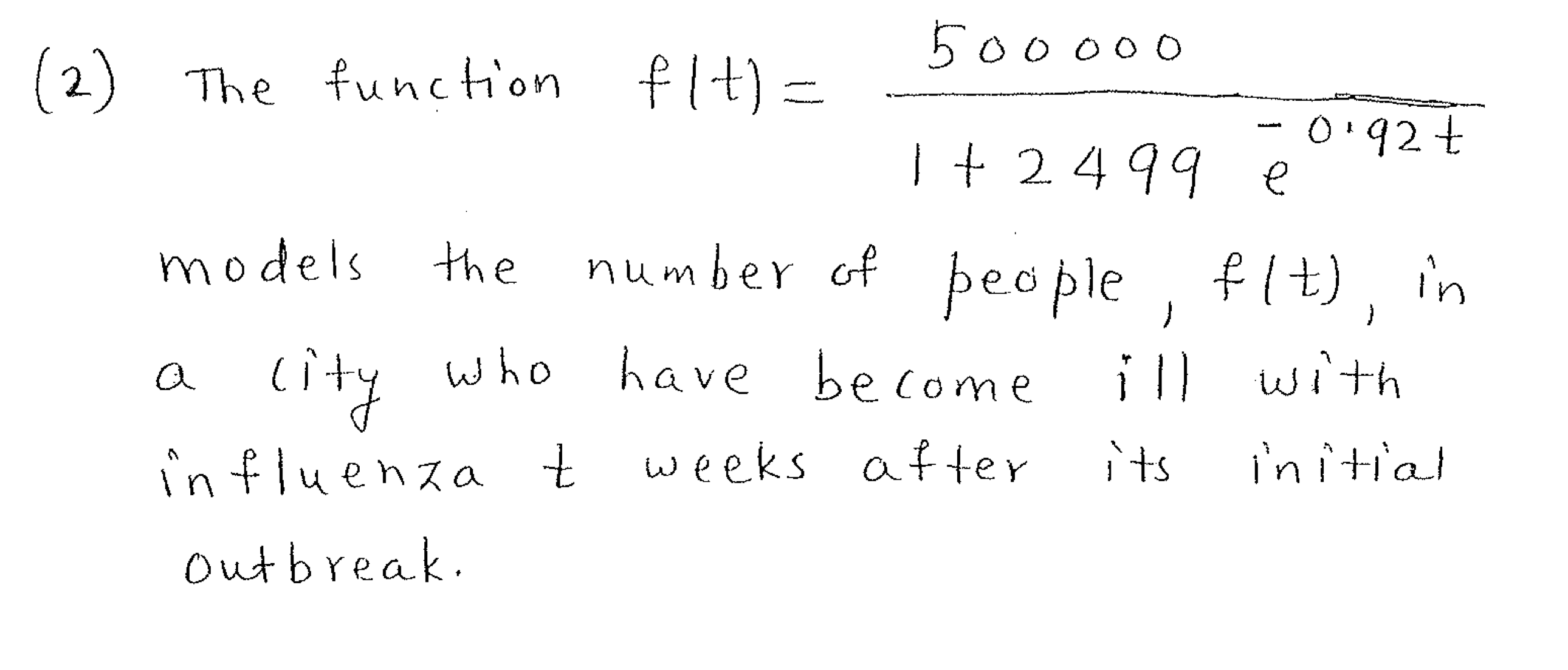 has a temperature of 70 F. After 5 minutes the temperature of