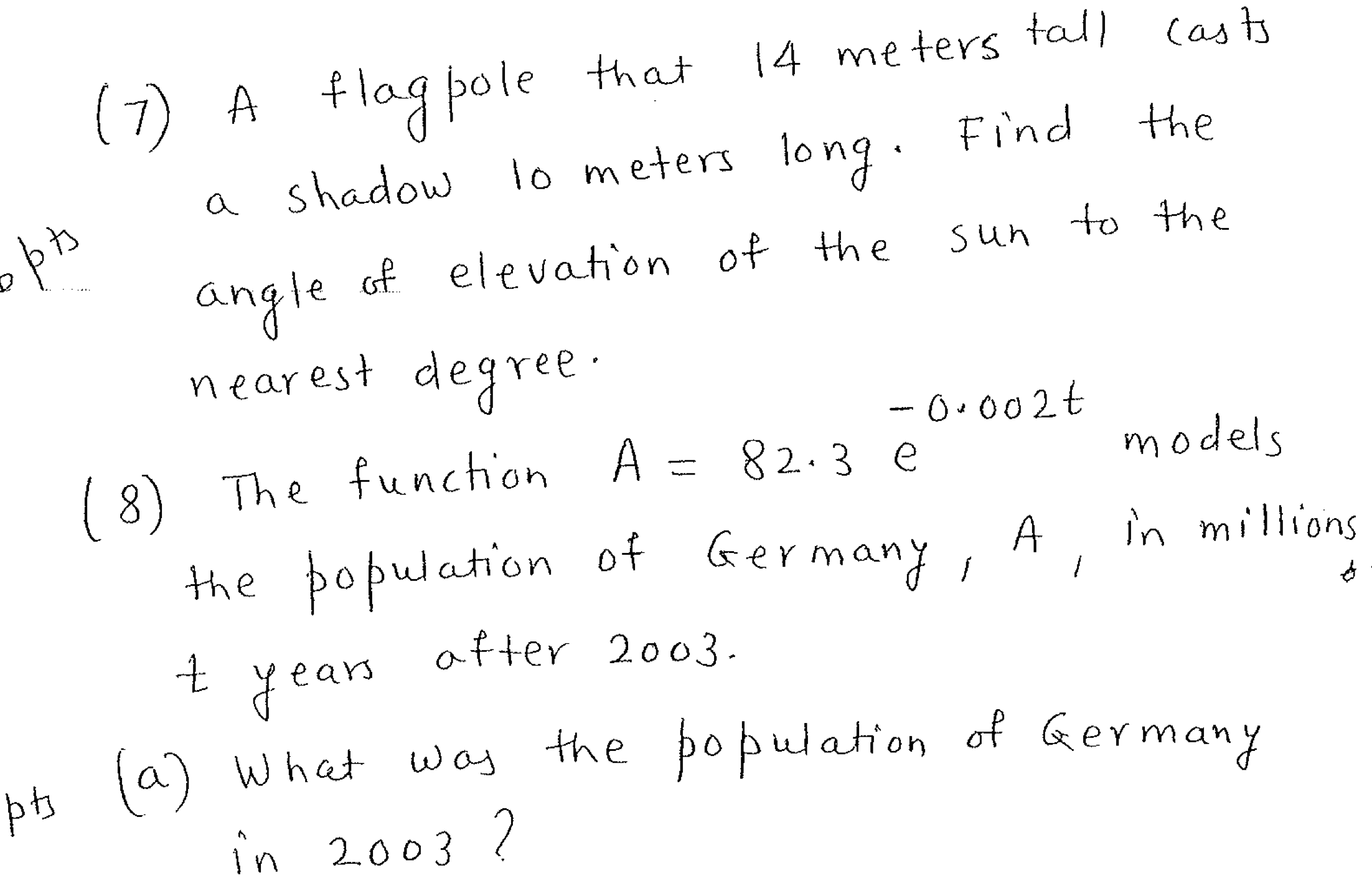 17 X e 0. 83(5 ) Determine the amplitude and period of