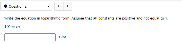 all constants are positive and not equal to 1. log(t) = PI