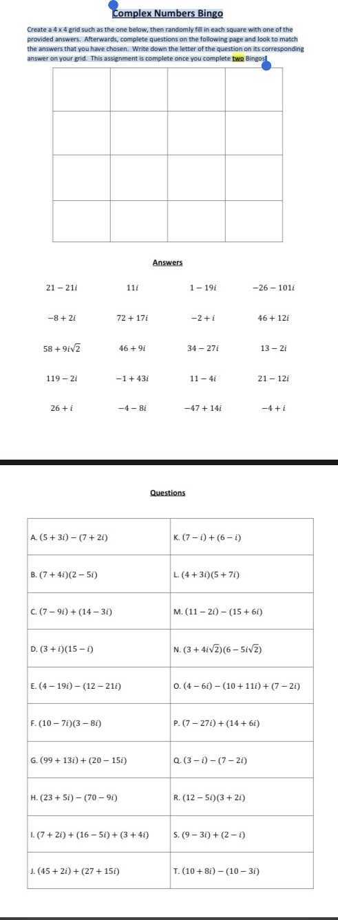 the one below, then randomly fill in each square with one of