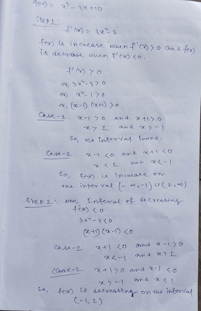 on which f(x) is decreasing, and the local extrema. f(x) = x5