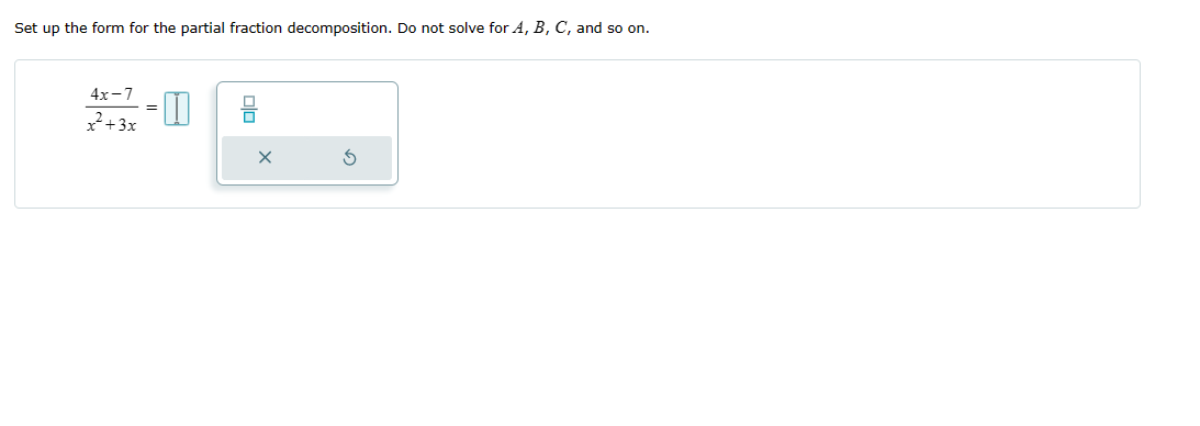 3y-7 =2 The solution set is (0,0) 0.0.. XSet up the form