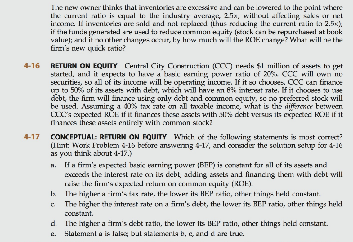 of the course text provides a balance sheet and an income statement