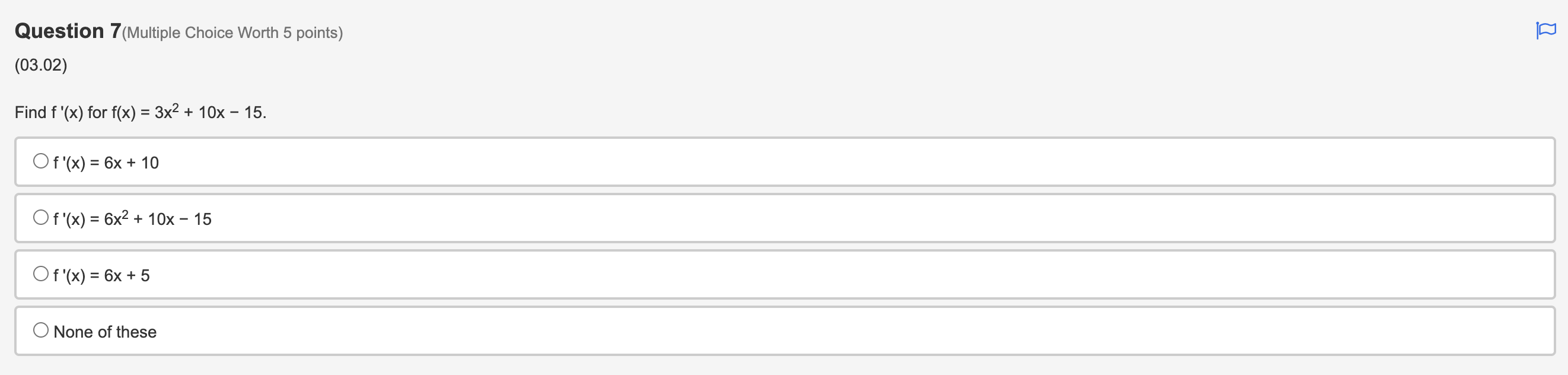 Three 0 More than three [[2] Question 4(Multiple Choice Worth 5 points)