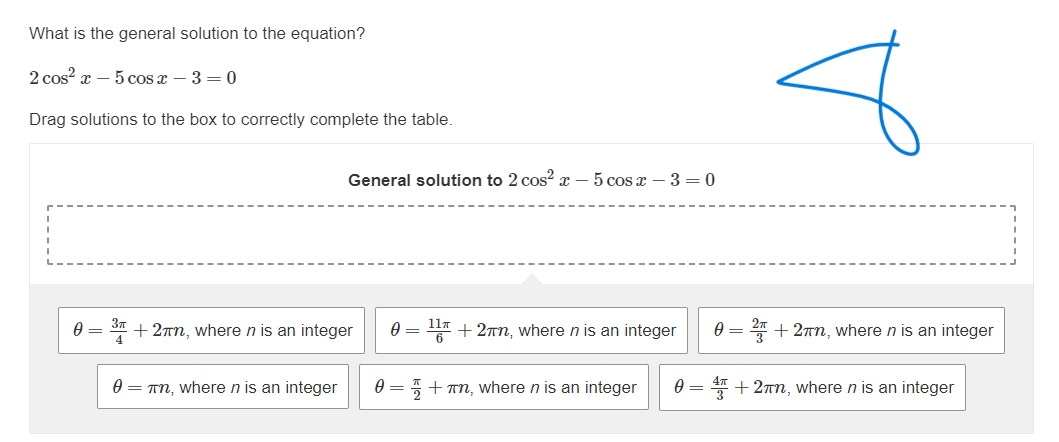 the equation on the interval [01 271'). 40052112 2:335:13 = 0 Select