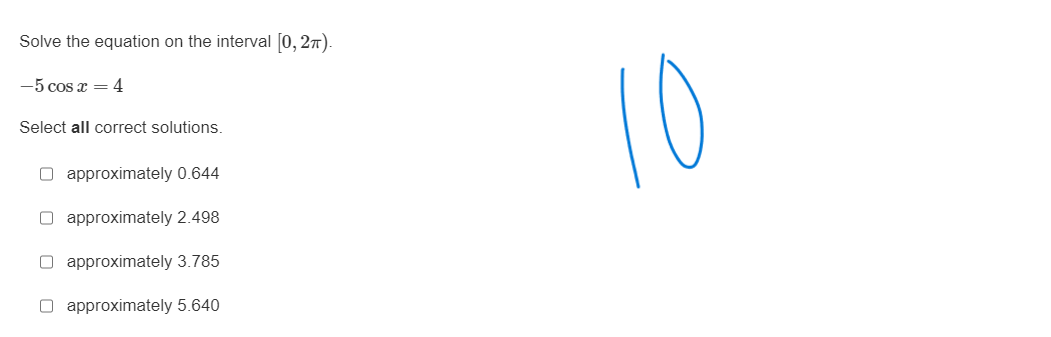 cost = U Select all correct solutions. 0 0 O O O