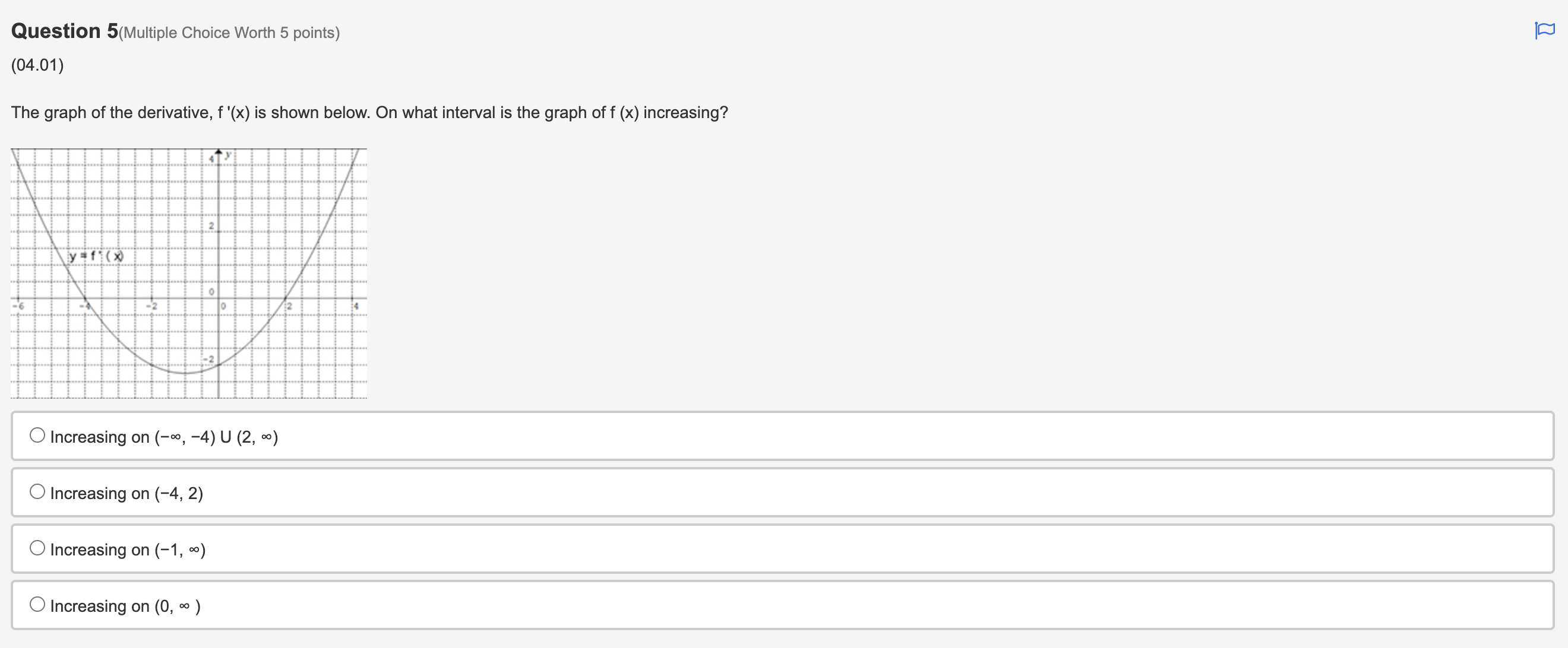 10x - 15 Of' (x ) = 6x +5 None of theseQuestion