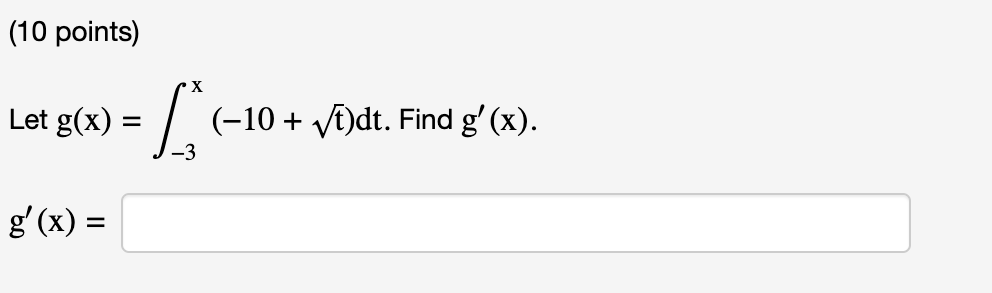  \fdt _ 4+f _ d X (10 points) Use the Fundamental