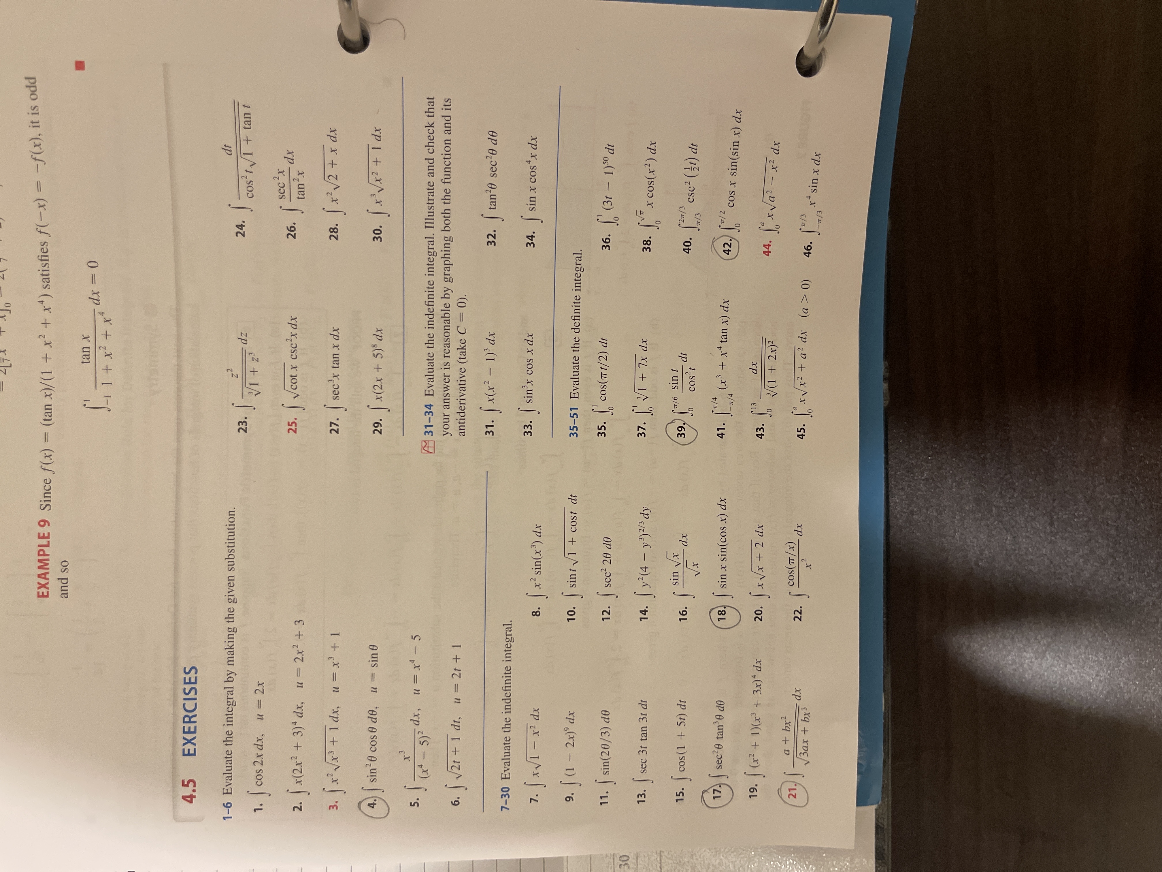  EXAMPLE 9 Since f(x) = (tan x)/ (1 + x2 +