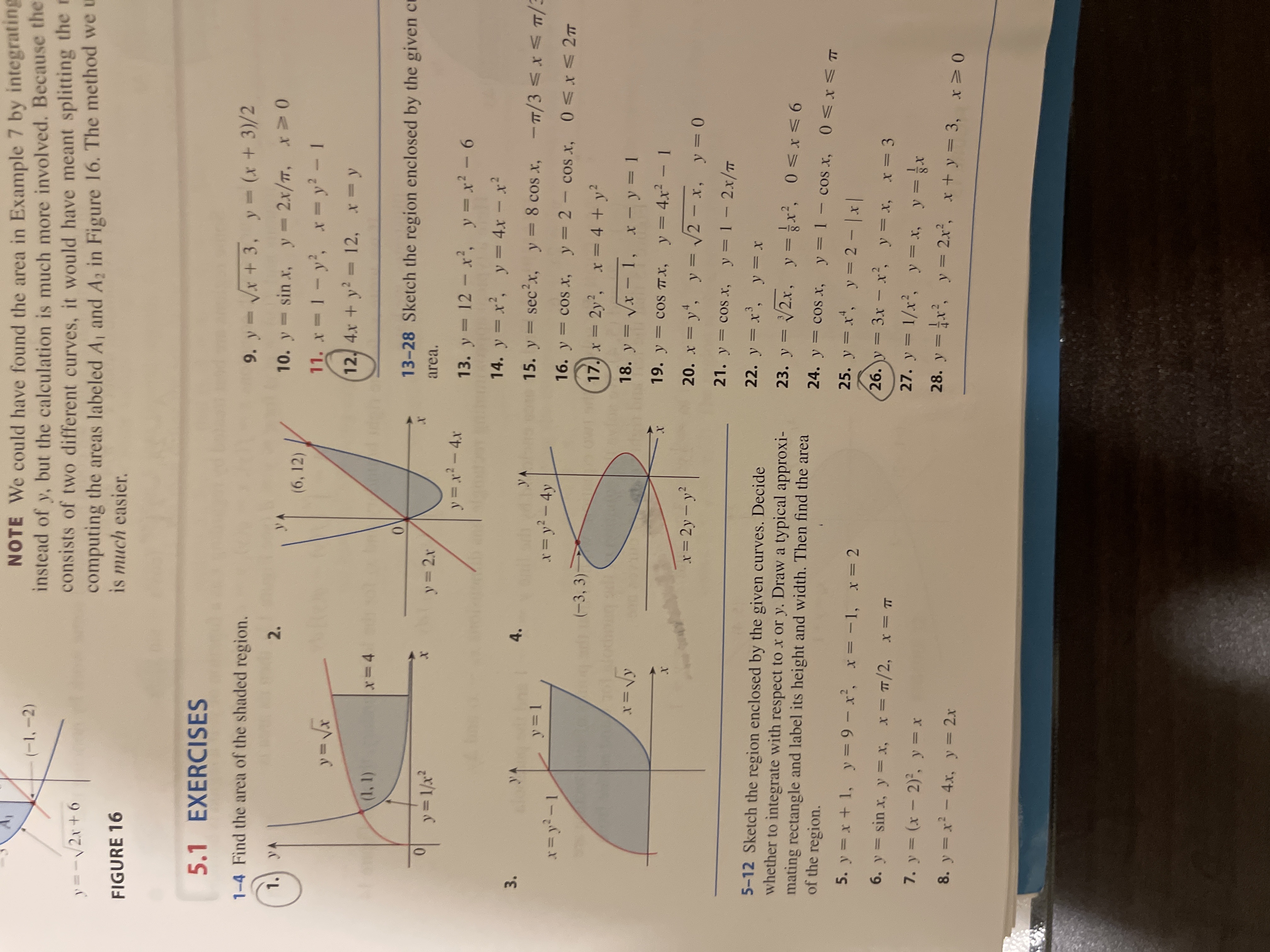 -1+12 + , 4 dx =0 4.5 EXERCISES 1-6 Evaluate the integral