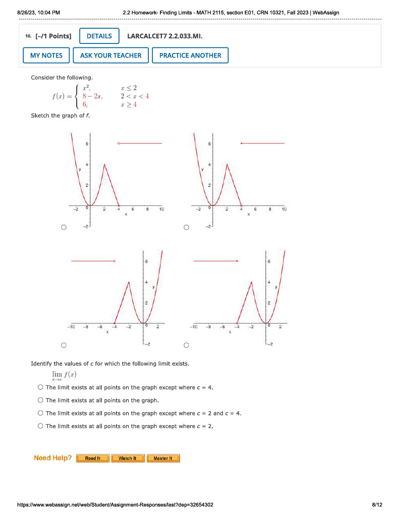 - 8 x +8 x - 9x + 8 7.9 7.99 7.999