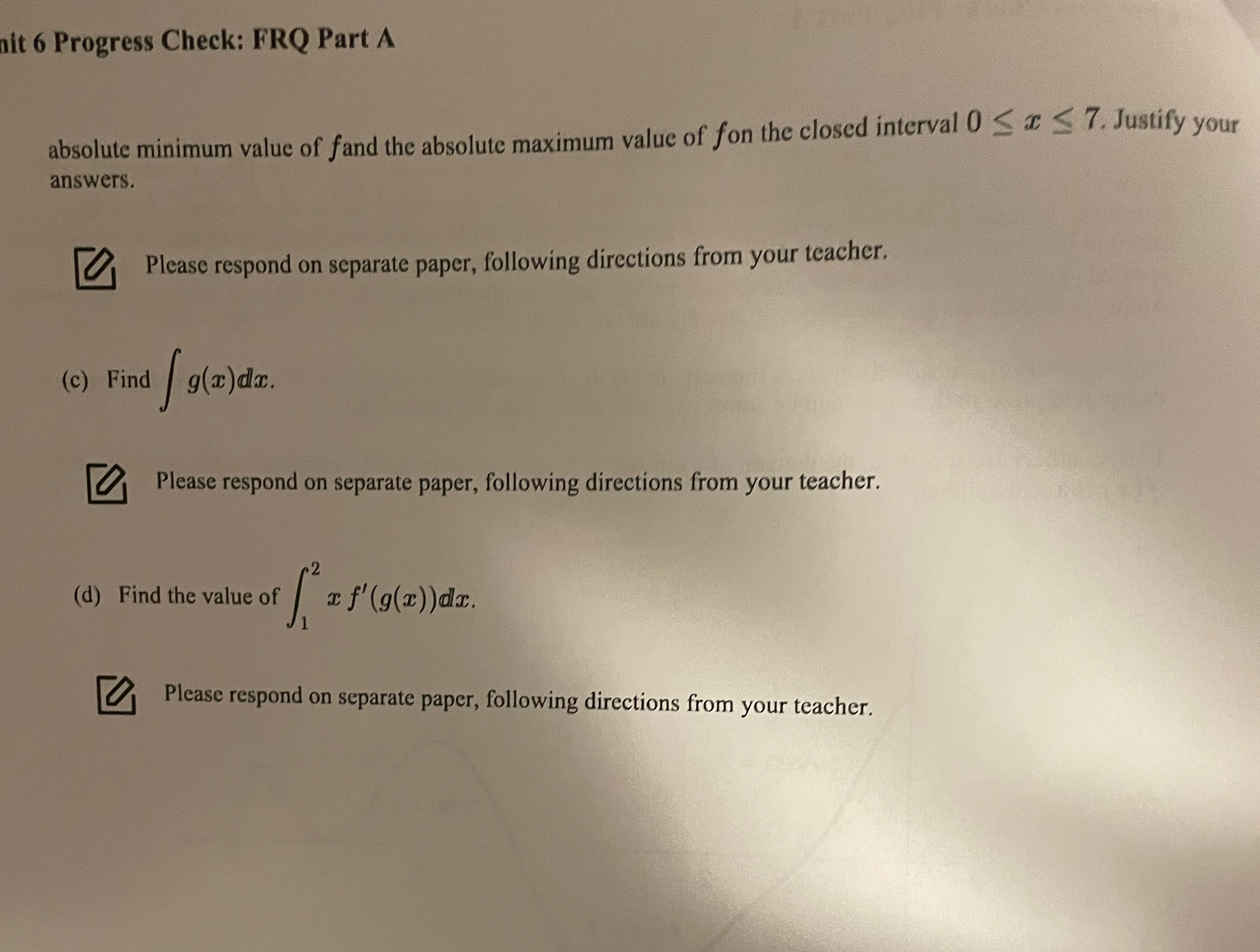 are permitted to use your calculator to solve an equation, find the