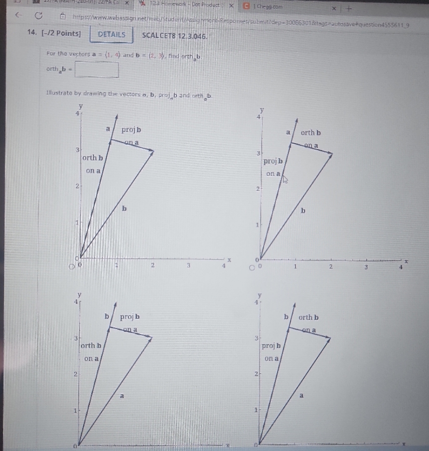 29 the a Illustrato by d'*Wing vector a, b, b orth a