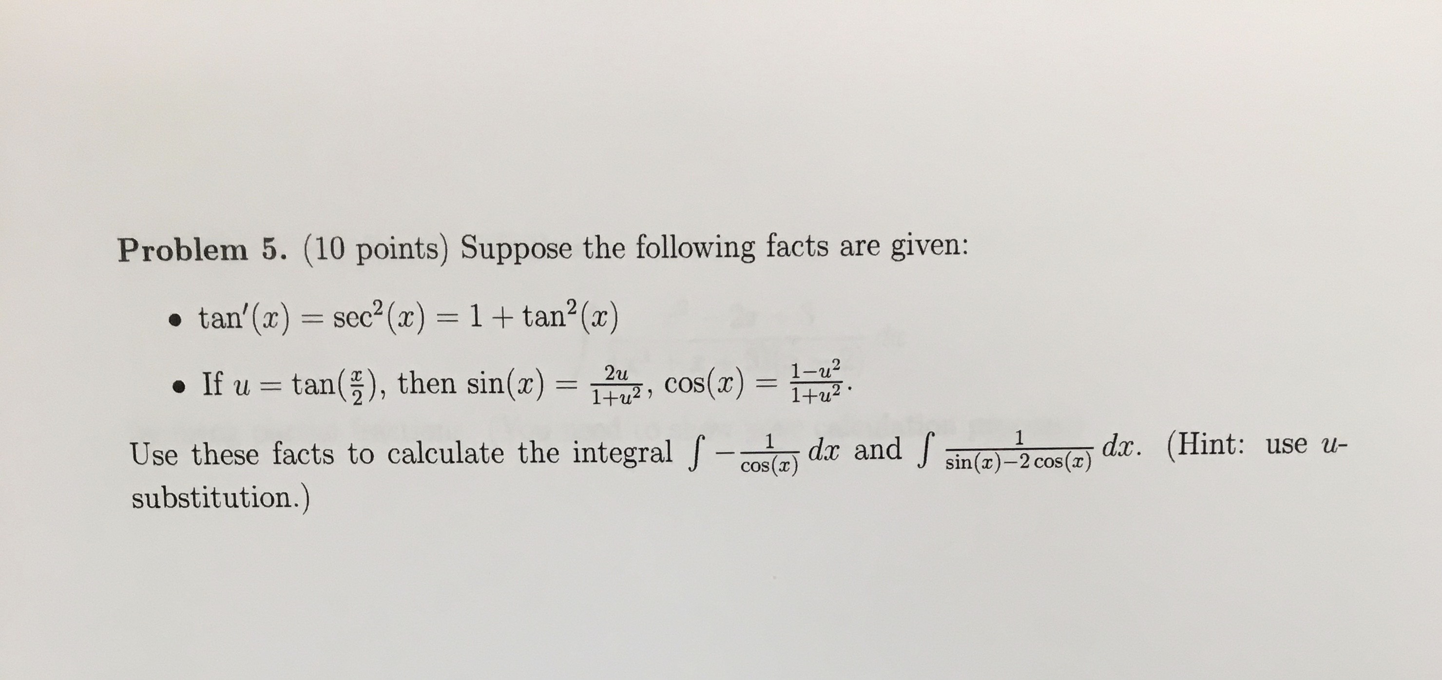  Problem 5. (10 points) Suppose the following facts are given: .